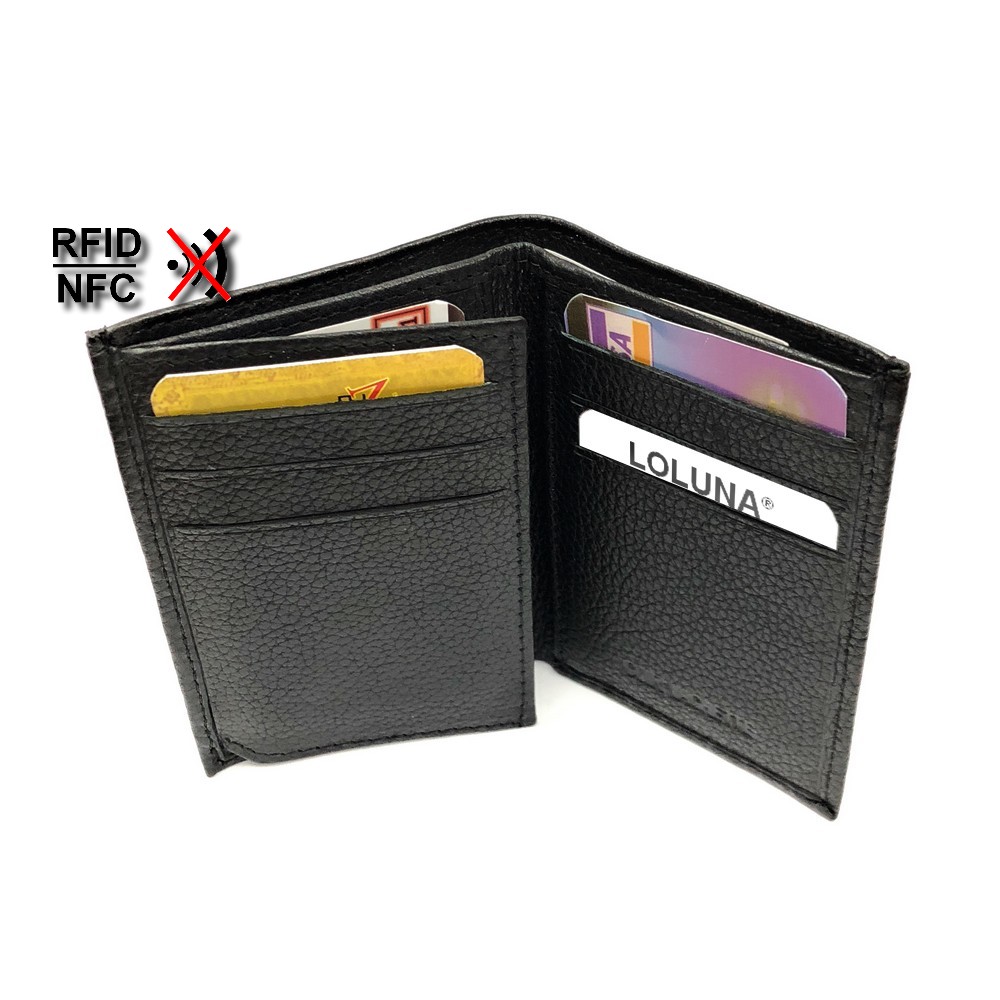Porte-carte De Crédit En Cuir Véritable, Porte-monnaie Avec